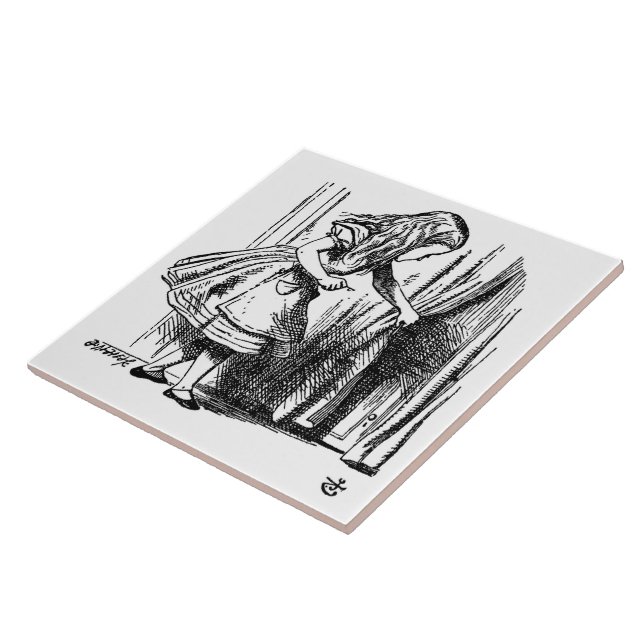 Azulejo De Cerâmica Alice's Adventures in Wonderland (Lateral)