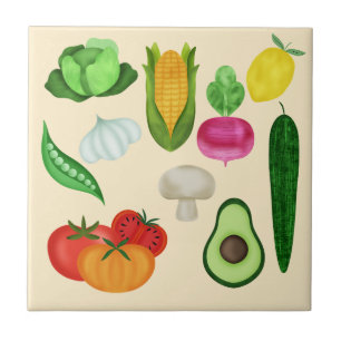 Azulejo De Cerâmica Alimentação Saudável