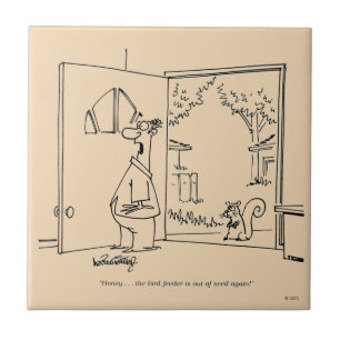 Azulejo De Cerâmica Alimentador vazio 2 do pássaro