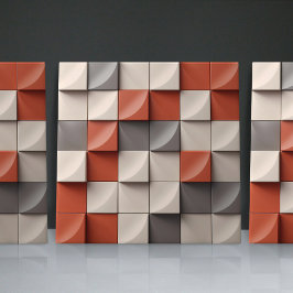 Azulejo De Cerâmica Alivio Faux - Decor doméstico de ilusão minimalist