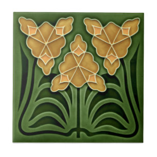 Azulejo De Cerâmica Alivio histórico Jugendstil Art Nouveau Repro Fau