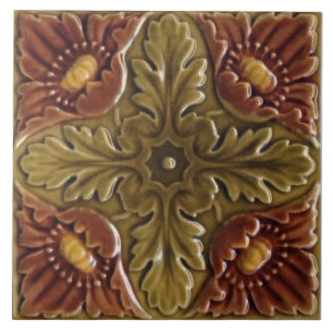 Azulejo De Cerâmica Alivio Repro Faux T.R. Boote Majolica