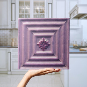 Azulejo De Cerâmica Alivio Roxo Proverso Azulejo Faux Português