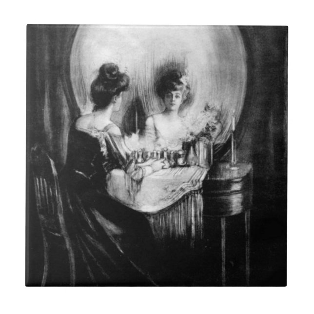 Azulejo De Cerâmica All Is Vanity Charles Allan Gilbert (Frente)