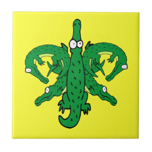 Azulejo De Cerâmica Alligator Fleur De Lis