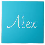 Azulejo De Cerâmica Alluring Aqua<br><div class="desc">Este baralho na moda aqua é perfeito para as suas luvas. Isso vai adicionar beleza aos seus jogos de cartas. Também é personalizável fazer dele realmente seu.</div>