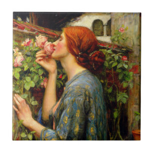Azulejo De Cerâmica Alma da Rosa John William Waterhouse