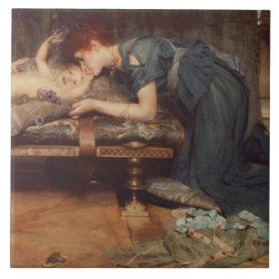 Azulejo De Cerâmica Alma-Tadema um paraíso terrestre, 1891