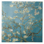 Azulejo De Cerâmica Almond Blossom Van Gogh<br><div class="desc">Almond Blossoms é um grupo de várias pinturas feitas em 1888 e 1890 por Vincent van Gogh em Arles e Santo-Rémy, no sul da França, de árvores florescentes de amêndoas. Flores eram especiais para van Gogh. Representavam despertar e esperança. Ele os apreciava esteticamente e achava alegria em pintar árvores floridas....</div>