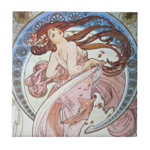 Azulejo De Cerâmica Alphonse Mucha Deusa