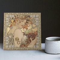 Alphonse Mucha Fruta Art Nouveau Vintage