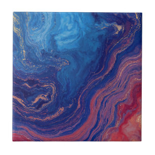 Azulejo De Cerâmica "Alquimia das Correntes" - Um Abstrato Colorido