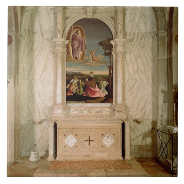 Azulejo De Cerâmica Altarpiece do St. Christina (Frente)