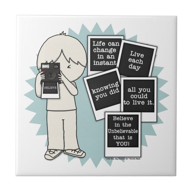 Azulejo De Cerâmica Alteração em um Instante (Frente)