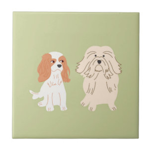 Azulejo De Cerâmica Amante de cães