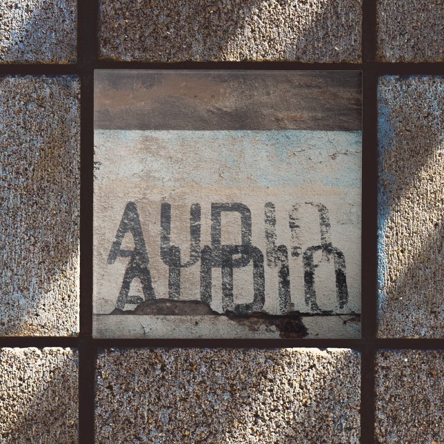 Azulejo De Cerâmica Amante de música audiófila de estilo loft urbano (Criador carregado)