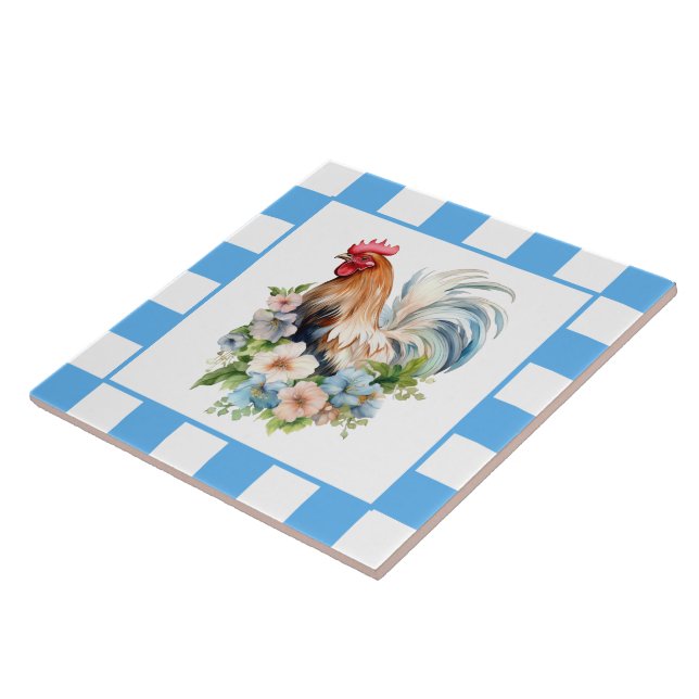 Azulejo De Cerâmica Amantes de frango do País Cinto (Lateral)