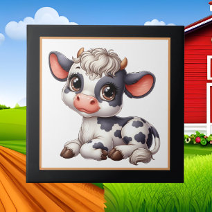 Azulejo De Cerâmica Amantes de vacas do País Cinto