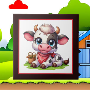 Azulejo De Cerâmica Amantes de vacas do País Cinto