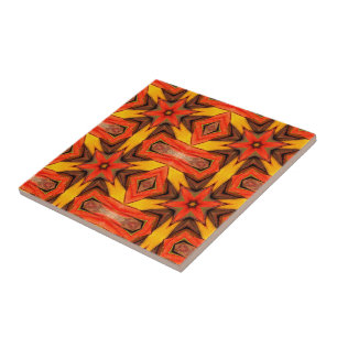 Azulejo de cerâmica Amarelo castanho