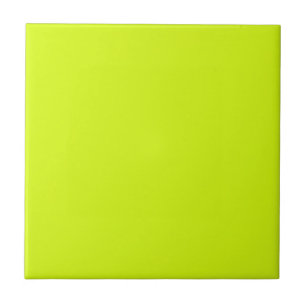 Azulejo De Cerâmica amarelo Chartreuse cor sólida