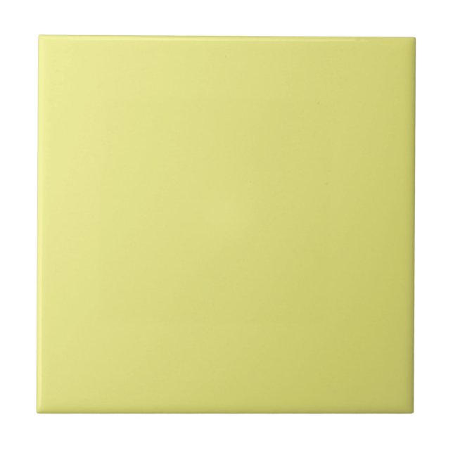 Azulejo de cerâmica amarelo de pasta sólida (Frente)