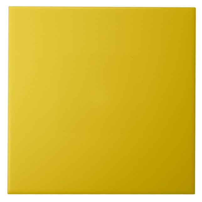 Azulejo de cerâmica amarelo Dourado. (Frente)