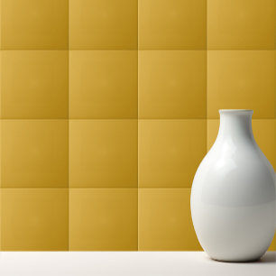 Azulejo De Cerâmica Amarelo-dourado sólido