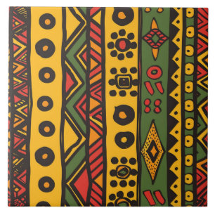 Azulejo de cerâmica amarelo, laranja, preto