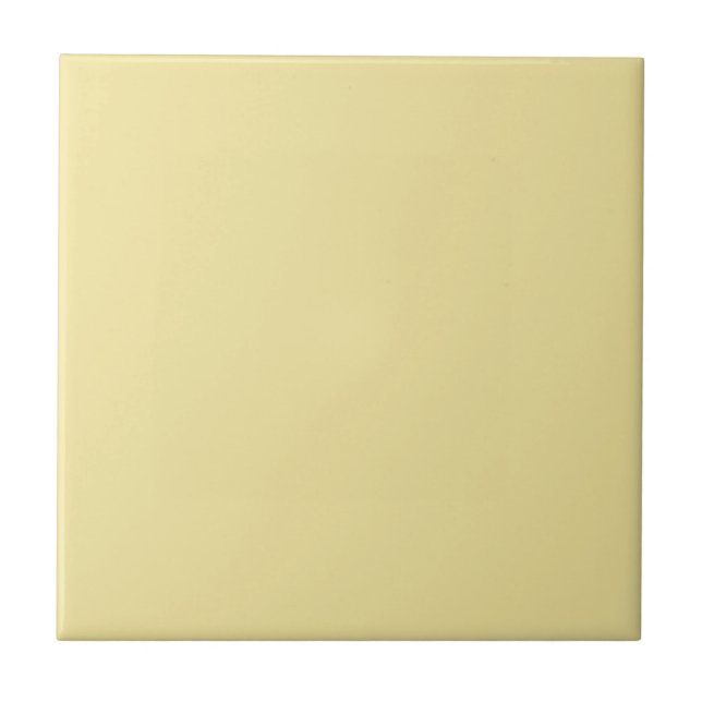 Azulejo De Cerâmica Amarelo Macio Cor Sólida  (Frente)