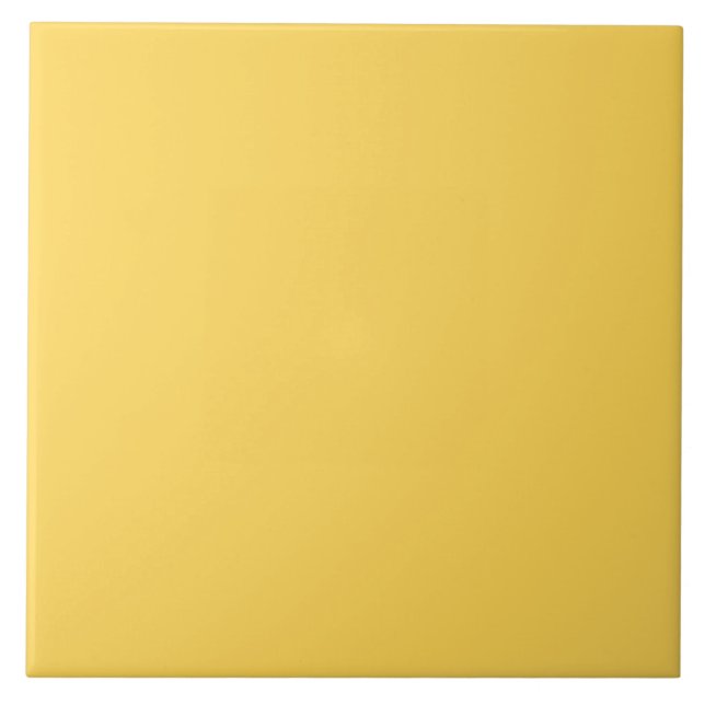 Azulejo De Cerâmica Amarelo Mostarda Sólido (Frente)