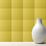 Azulejo De Cerâmica Amarelo poeirado de cor sólida<br><div class="desc">Design amarelo poeirento de cor sólida.</div>