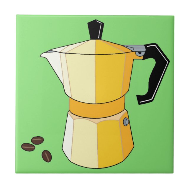 Azulejo De Cerâmica Amarelo Rainbow Espresso (Frente)