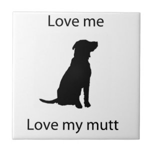 Azulejo De Cerâmica Ame-me amor minha vira-lata