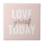 Azulejo De Cerâmica Ame-Se Positivamente Hoje, Passo A Par<br><div class="desc">Ame-Se Positivamente Hoje,  Passo A Par</div>