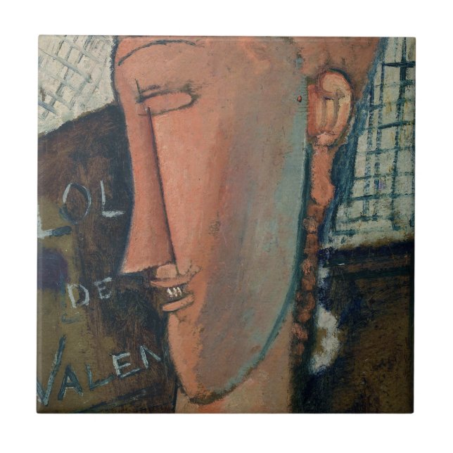 Azulejo De Cerâmica Amedeo Modigliani - Lola de Valence (Frente)