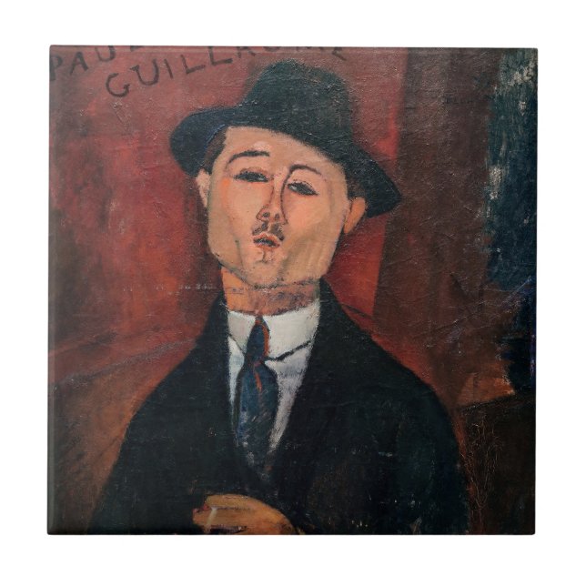 Azulejo De Cerâmica Amedeo Modigliani - Paul Guillaume, Novo Pilota (Frente)