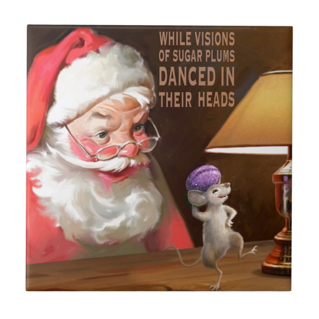 Azulejo De Cerâmica Ameixas do açúcar (Frente)