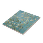 Azulejo De Cerâmica Amêndoa em flor por Vincent Van Gogh<br><div class="desc">Sucursais de amendoeira floridas por Vincent Van Gogh da arte da safra nos produtos do dia moderno do Zazilicious</div>