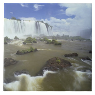 Azulejo De Cerâmica América do Sul, Brasil, Cataratas do Iguaçu. Impon