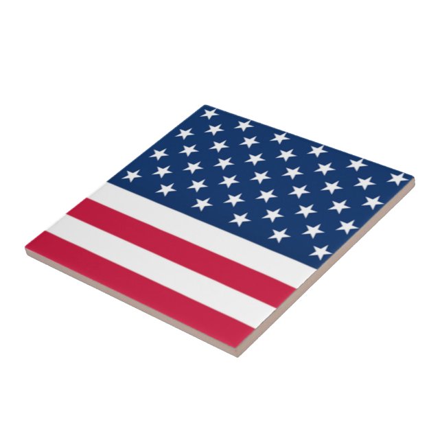 Azulejo De Cerâmica American Flag Tile (Lateral)