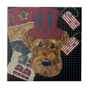 AZULEJO DE CERÂMICA AMERICANA AIREDALE