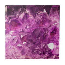 Azulejo De Cerâmica Ametista roxo lindo