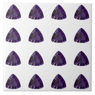 Azulejo De Cerâmica Ametyst Gemstone, Fevereiro Birthstone, Roxo