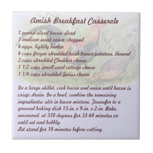 Azulejo De Cerâmica Amish Breakfast Casserole