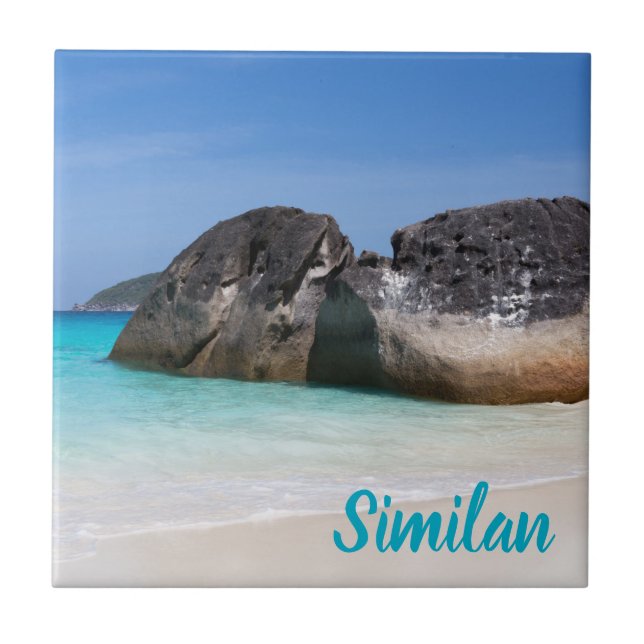 Azulejo De Cerâmica Amo semelhante de praia Andaman Sea Phuket Tailând (Frente)