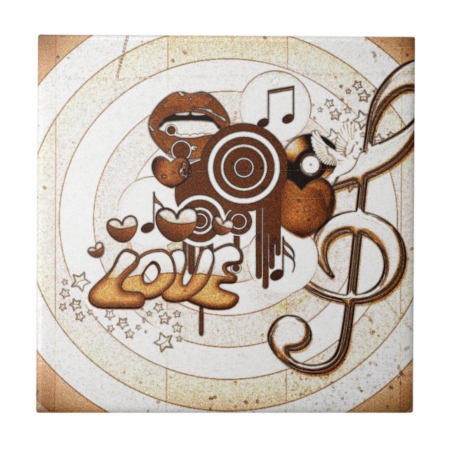 Azulejo De Cerâmica Amor (Frente)