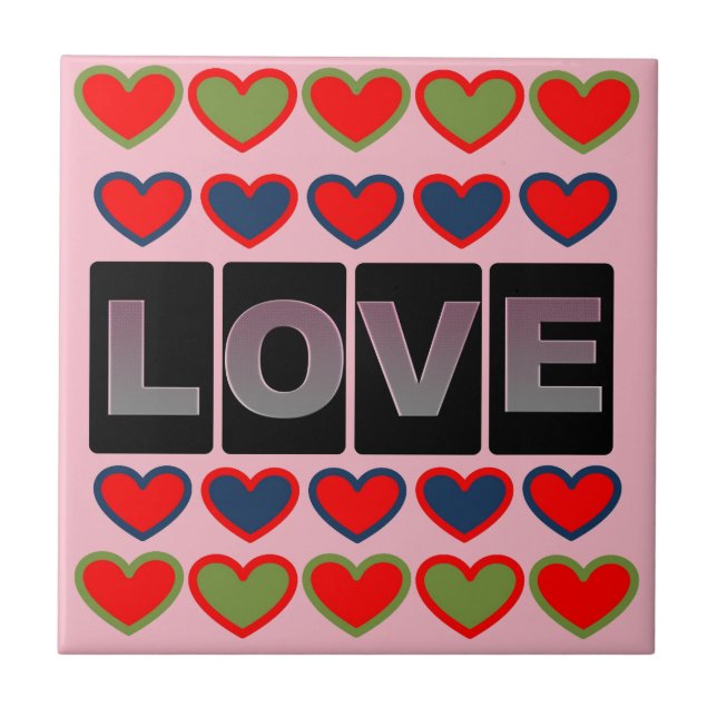 Azulejo De Cerâmica Amor (Frente)