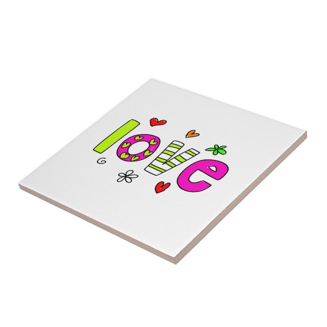 Azulejo De Cerâmica Amor (Lateral)