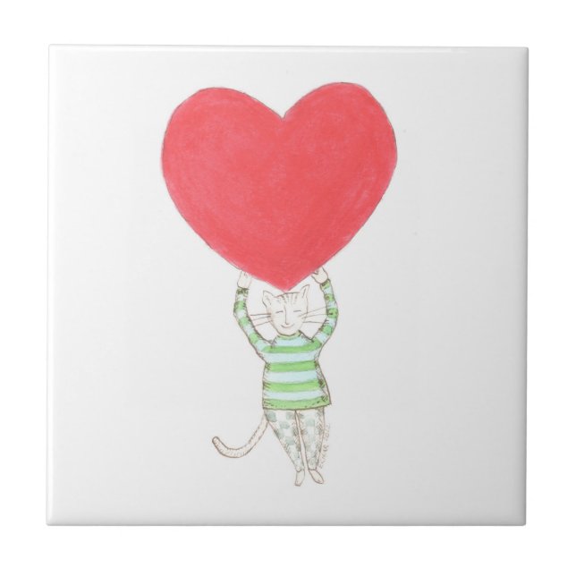 Azulejo De Cerâmica amor, amour, amore (Frente)